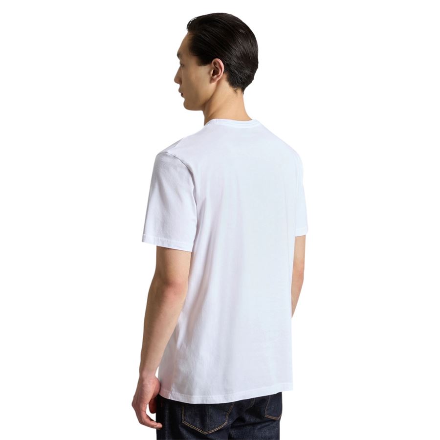 T-shirt maniche corte in puro cotone con logo da uomo Woolrich | CFWOTE01448041